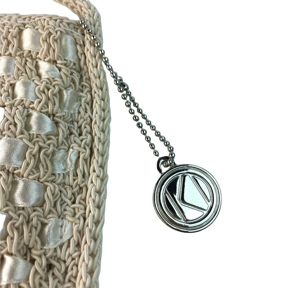 Kathy Ireland Knit Crossbody Purse Casual Handbag Woven with Keychain u - Picture 2 of 7